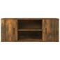 vidaXL Mueble para TV madera contrachapada roble ahumado 100x35x40 cm