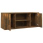 vidaXL Mueble para TV madera contrachapada roble ahumado 100x35x40 cm