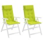 vidaXL Cojines de silla respaldo alto 2 uds tela Oxford verde brillo vidaXL Cojines de silla respaldo alto 2 uds tela Oxford verde brillo