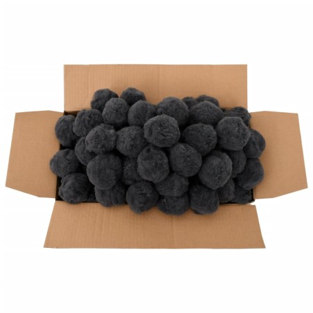 vidaXL Bolas de filtro de piscina antiolores polietileno negro 700 g