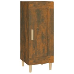 vidaXL Aparador madera de ingeniería roble ahumado 34,5x34x90 cm
