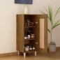 vidaXL Aparador madera de ingeniería roble ahumado 34,5x34x90 cm vidaXL Aparador madera de ingeniería roble ahumado 34,5x34x90 cm
