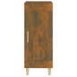 vidaXL Aparador madera de ingeniería roble ahumado 34,5x34x90 cm vidaXL Aparador madera de ingeniería roble ahumado 34,5x34x90 cm