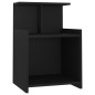 vidaXL Mesitas de noche 2 uds madera contrachapada negro 40x35x60 cm vidaXL Mesitas de noche 2 uds madera contrachapada negro 40x35x60 cm