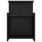 vidaXL Mesitas de noche 2 uds madera contrachapada negro 40x35x60 cm vidaXL Mesitas de noche 2 uds madera contrachapada negro 40x35x60 cm
