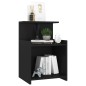vidaXL Mesitas de noche 2 uds madera contrachapada negro 40x35x60 cm vidaXL Mesitas de noche 2 uds madera contrachapada negro 40x35x60 cm