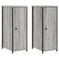 vidaXL Mesitas noche 2 uds madera ingeniería gris Sonoma 32x42x80 cm vidaXL Mesitas noche 2 uds madera ingeniería gris Sonoma 32x42x80 cm