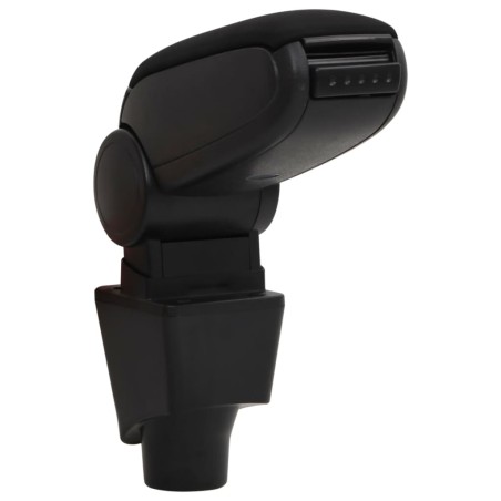 vidaXL Reposabrazos para coche ABS negro 12x34x(34-50) cm