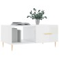 vidaXL Mesa de centro madera contrachapada blanco brillo 90x50x40 cm vidaXL Mesa de centro madera contrachapada blanco brillo 90x50x40 cm