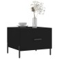 vidaXL Mesa de centro madera contrachapada negro 50x50x40 cm vidaXL Mesa de centro madera contrachapada negro 50x50x40 cm