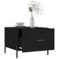 vidaXL Mesa de centro madera contrachapada negro 50x50x40 cm vidaXL Mesa de centro madera contrachapada negro 50x50x40 cm