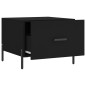 vidaXL Mesa de centro madera contrachapada negro 50x50x40 cm vidaXL Mesa de centro madera contrachapada negro 50x50x40 cm