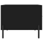 vidaXL Mesa de centro madera contrachapada negro 50x50x40 cm vidaXL Mesa de centro madera contrachapada negro 50x50x40 cm