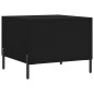 vidaXL Mesa de centro madera contrachapada negro 50x50x40 cm vidaXL Mesa de centro madera contrachapada negro 50x50x40 cm