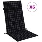 vidaXL Cojines silla respaldo alto 6 uds tela Oxford a cuadros negro vidaXL Cojines silla respaldo alto 6 uds tela Oxford a cuadros negro