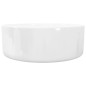 vidaXL Lavabo redondo de cerámica blanco 40x15 cm vidaXL Lavabo redondo de cerámica blanco 40x15 cm