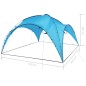vidaXL Carpa de fiesta arco azul claro 450x450x265 cm vidaXL Carpa de fiesta arco azul claro 450x450x265 cm