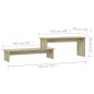 vidaXL Mueble para TV madera contrachapada roble Sonoma 180x30x43 cm vidaXL Mueble para TV madera contrachapada roble Sonoma 180x30x43 cm