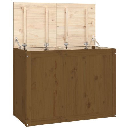 vidaXL Baúl para colada madera maciza pino marrón miel 88,5x44x66 cm