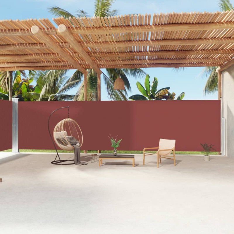 vidaXL Toldo lateral retráctil marrón 200x1200 cm vidaXL Toldo lateral retráctil marrón 200x1200 cm