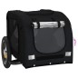 vidaXL Remolque de bicicleta mascotas hierro tela Oxford negro vidaXL Remolque de bicicleta mascotas hierro tela Oxford negro