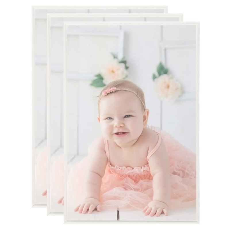 vidaXL Marcos de foto collage de pared 3 uds plateado MDF 42x59,4 cm vidaXL Marcos de foto collage de pared 3 uds plateado MDF 42x59,4 cm