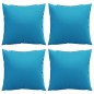 vidaXL Cojines decorativos 4 uds tela verde 60x60 cm vidaXL Cojines decorativos 4 uds tela verde 60x60 cm