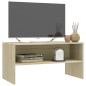 vidaXL Mueble de TV madera contrachapada roble Sonoma 80x40x40cm vidaXL Mueble de TV madera contrachapada roble Sonoma 80x40x40cm