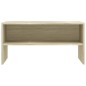vidaXL Mueble de TV madera contrachapada roble Sonoma 80x40x40cm vidaXL Mueble de TV madera contrachapada roble Sonoma 80x40x40cm