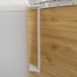 vidaXL Papelera de cocina empotrada plástico 12 L