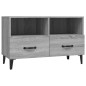 vidaXL Mueble para TV madera contrachapada gris Sonoma 80x30x30 cm