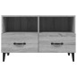 vidaXL Mueble para TV madera contrachapada gris Sonoma 80x30x30 cm