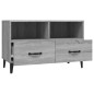 vidaXL Mueble para TV madera contrachapada gris Sonoma 80x30x30 cm