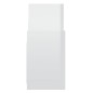 vidaXL Armario auxiliar madera contrachapada blanco brillo 60x26x60 cm vidaXL Armario auxiliar madera contrachapada blanco brillo 60x26x60 cm