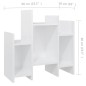 vidaXL Armario auxiliar madera contrachapada blanco brillo 60x26x60 cm vidaXL Armario auxiliar madera contrachapada blanco brillo 60x26x60 cm