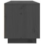 vidaXL Mueble de TV madera maciza de pino gris 80x35x40,5 cm