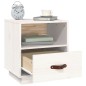 vidaXL Mesitas de noche 2 uds madera maciza pino blanco 40x34x45 cm vidaXL Mesitas de noche 2 uds madera maciza pino blanco 40x34x45 cm