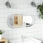vidaXL Espejo de baño LED ovalado 70x30 cm vidaXL Espejo de baño LED ovalado 70x30 cm