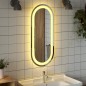 vidaXL Espejo de baño LED ovalado 70x30 cm vidaXL Espejo de baño LED ovalado 70x30 cm