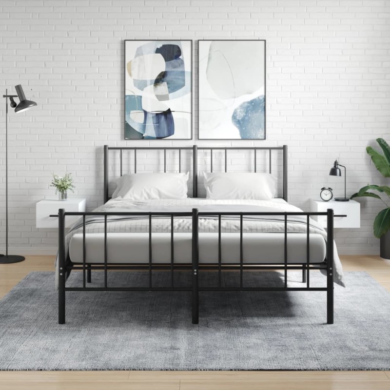 vidaXL Mesitas de noche de pared 2 uds blanco 35x35x20 cm vidaXL Mesitas de noche de pared 2 uds blanco 35x35x20 cm