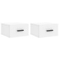 vidaXL Mesitas de noche de pared 2 uds blanco 35x35x20 cm vidaXL Mesitas de noche de pared 2 uds blanco 35x35x20 cm