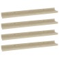vidaXL Estantes de pared 4 unidades roble Sonoma 60x9x3 cm vidaXL Estantes de pared 4 unidades roble Sonoma 60x9x3 cm