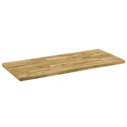 vidaXL Tablero de mesa rectangular madera maciza roble 44 mm 100x60 cm