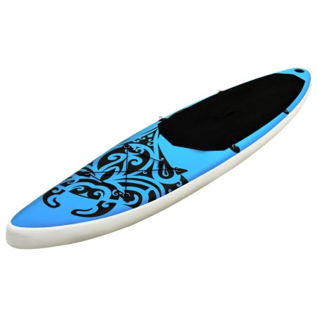 vidaXL Juego de tabla de paddle surf hinchable azul 366x76x15 cm
