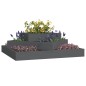 vidaXL Jardinera de madera maciza de pino gris 83x83x27 cm vidaXL Jardinera de madera maciza de pino gris 83x83x27 cm