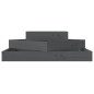 vidaXL Jardinera de madera maciza de pino gris 83x83x27 cm vidaXL Jardinera de madera maciza de pino gris 83x83x27 cm