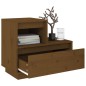vidaXL Mesita de noche madera maciza de pino marrón miel 60x34x51 cm vidaXL Mesita de noche madera maciza de pino marrón miel 60x34x51 cm