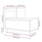 vidaXL Mesita de noche madera maciza de pino marrón miel 60x34x51 cm vidaXL Mesita de noche madera maciza de pino marrón miel 60x34x51 cm