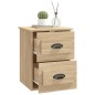 vidaXL Mesita de noche de pared color roble Sonoma 41,5x36x53 cm vidaXL Mesita de noche de pared color roble Sonoma 41,5x36x53 cm