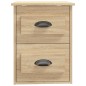 vidaXL Mesita de noche de pared color roble Sonoma 41,5x36x53 cm vidaXL Mesita de noche de pared color roble Sonoma 41,5x36x53 cm